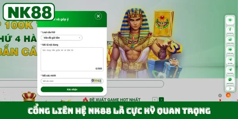 Cổng liên hệ NK88 là cực kỳ quan trọng