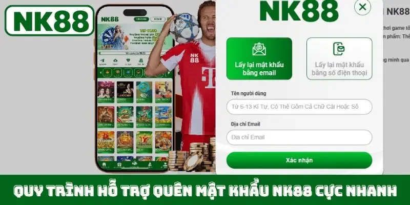 Quy trình hỗ trợ quên mật khẩu NK88 cực nhanh